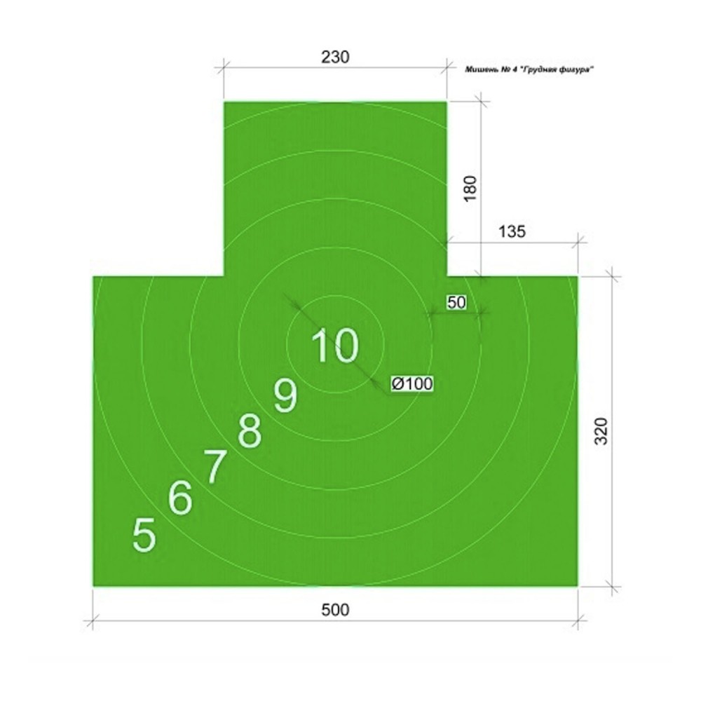 Мишень для стрельбы. Мишень №4 